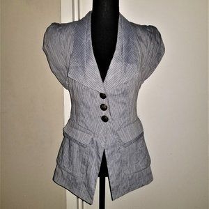 Nanette Lepore Blue Jacket/Vest - 6
